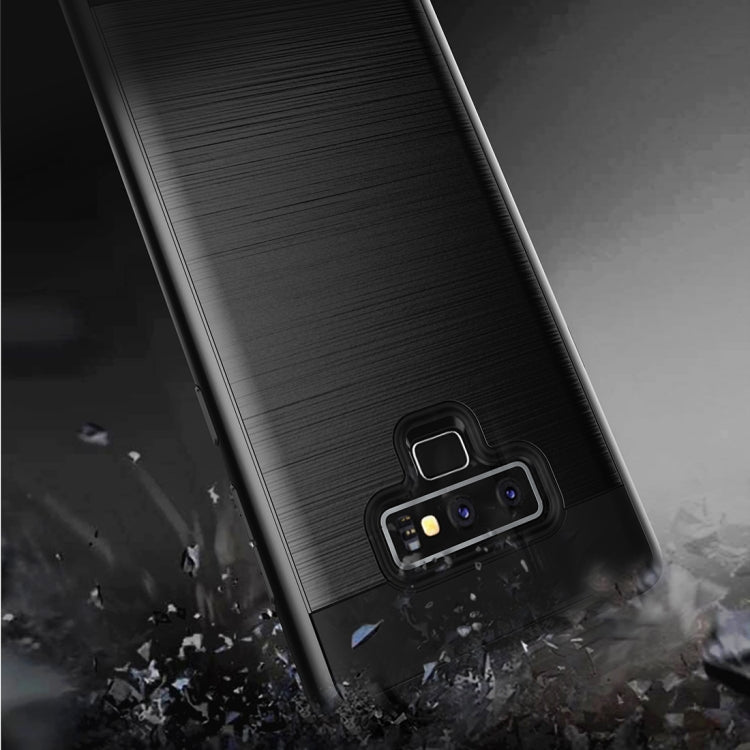 Brushed Texture Shockproof Rugged Armor Protective Case for Galaxy Note 9