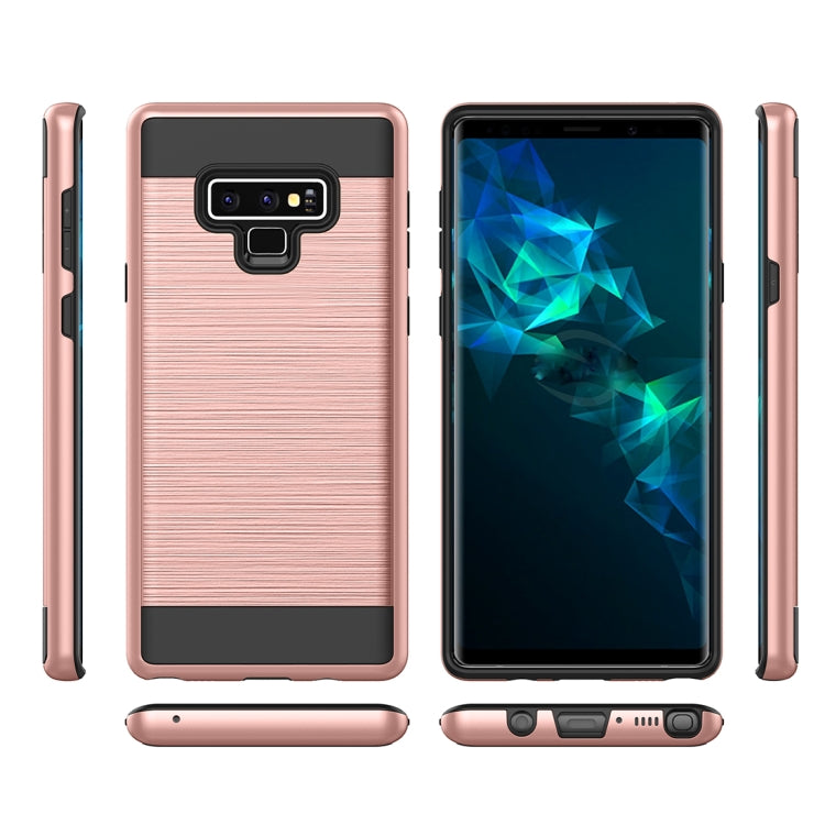 Brushed Texture Shockproof Rugged Armor Protective Case for Galaxy Note 9