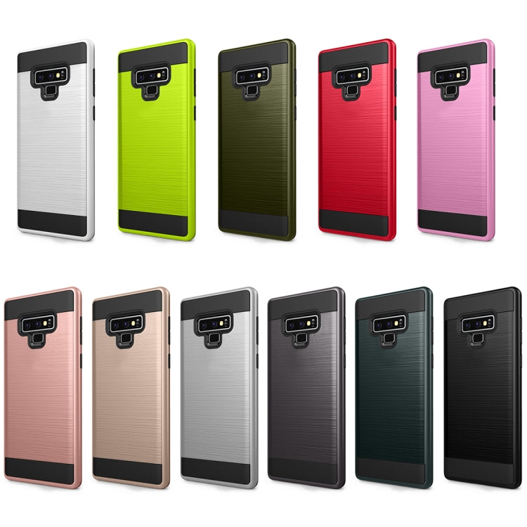 Brushed Texture Shockproof Rugged Armor Protective Case for Galaxy Note 9