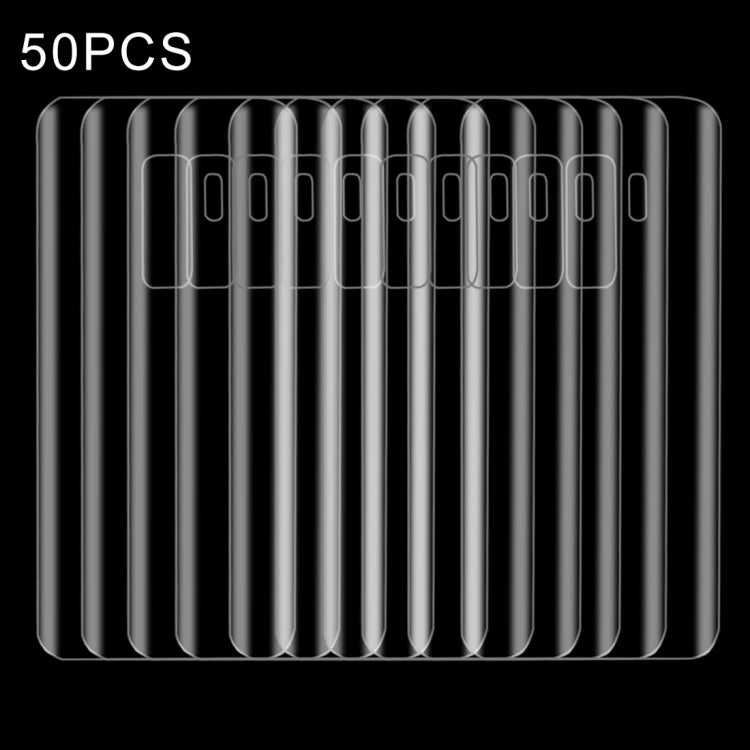 50 PCS Ultra-thin PET Back Screen Protector Film for Galaxy S9+(Transparent)