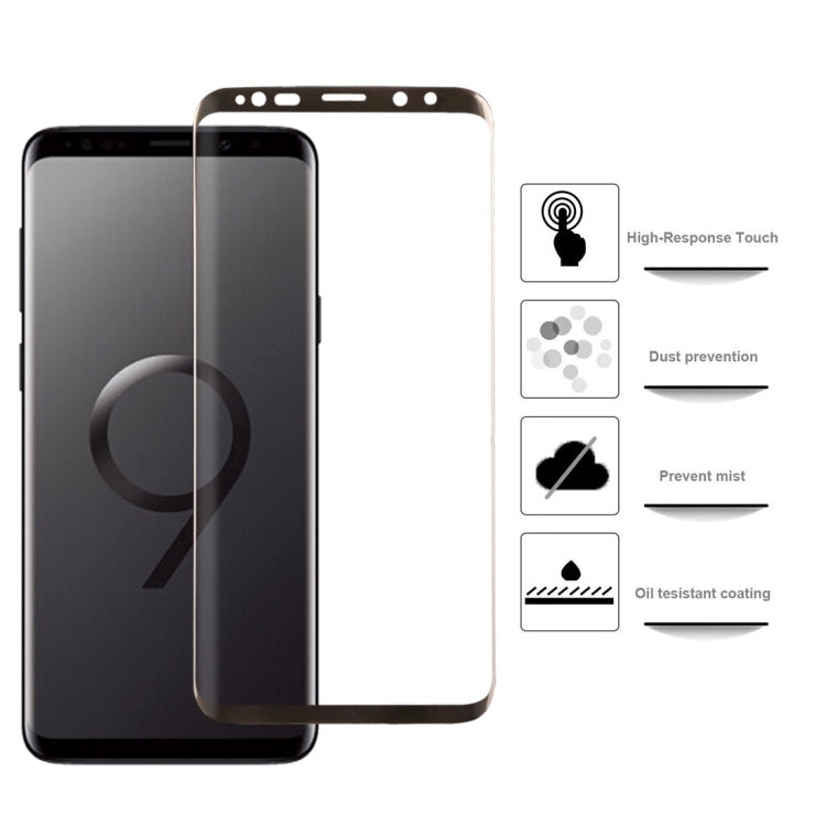 Ultra-thin HD PET Screen Protector Film for Galaxy S9+(Gold)
