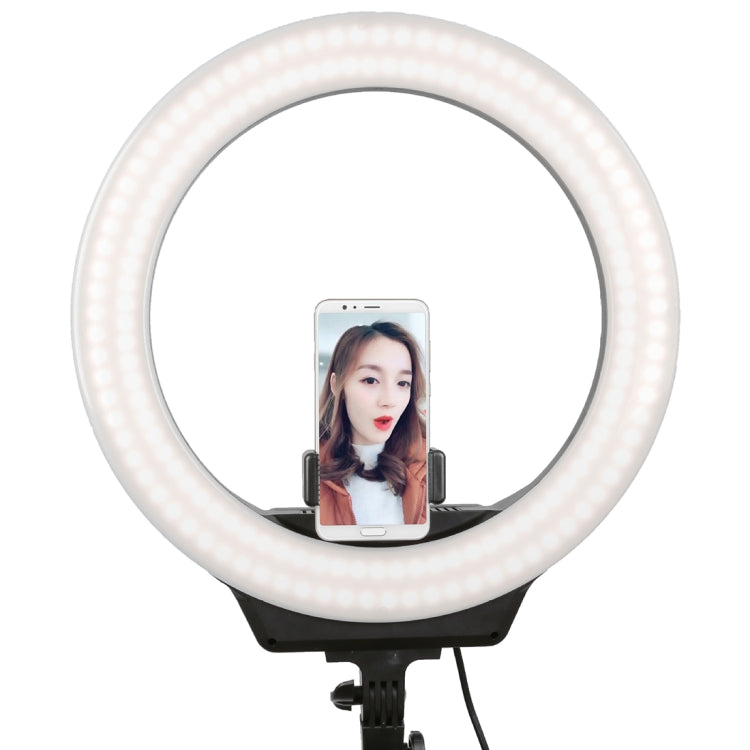 AFI R116 38W 16 inch Dimmable Rotatable LED Ring Photography Self-timer Fill Light with Mobile Phone Clip