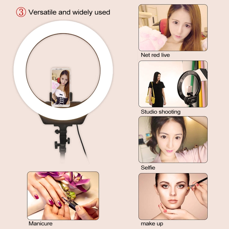 AFI R116 38W 16 inch Dimmable Rotatable LED Ring Photography Self-timer Fill Light with Mobile Phone Clip