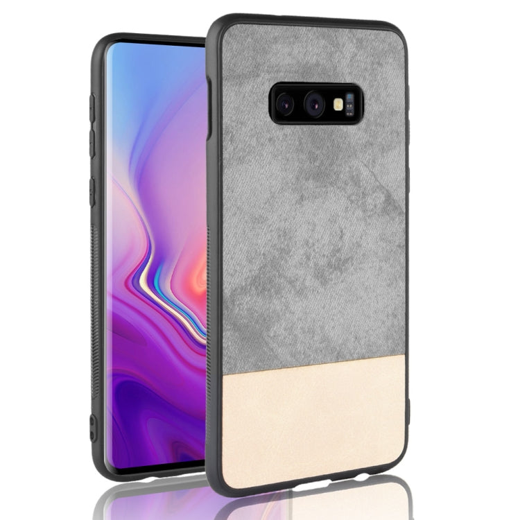 Shockproof Color Matching Denim PC + PU + TPU Case for Galaxy S10e