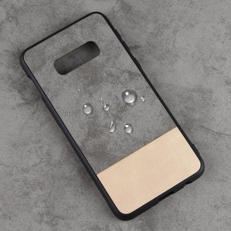 Shockproof Color Matching Denim PC + PU + TPU Case for Galaxy S10e