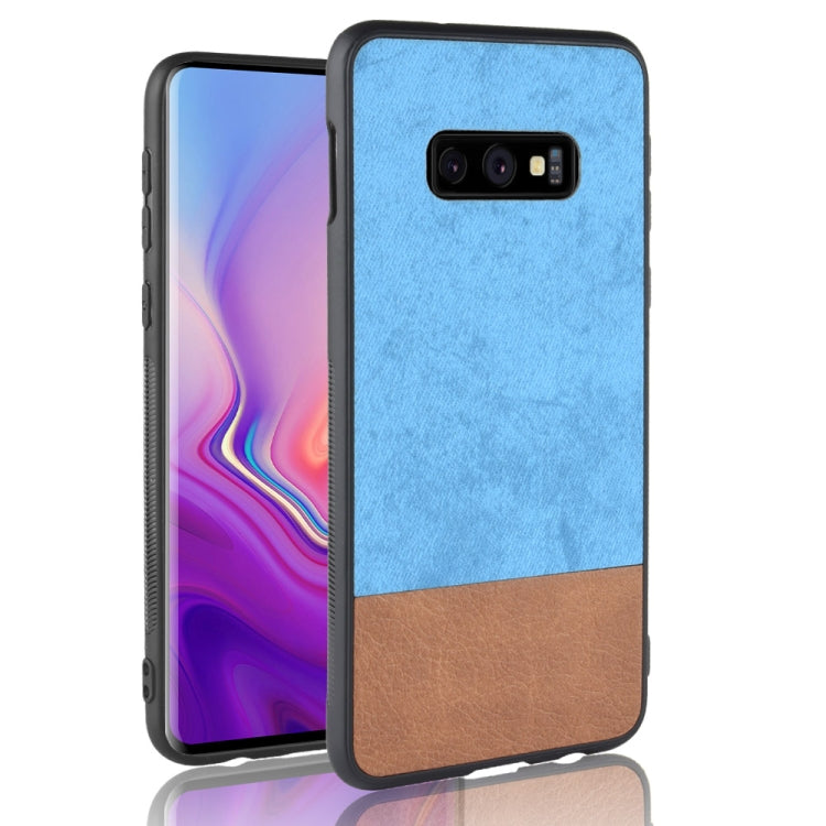 Shockproof Color Matching Denim PC + PU + TPU Case for Galaxy S10e