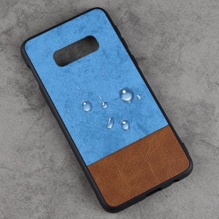 Shockproof Color Matching Denim PC + PU + TPU Case for Galaxy S10e