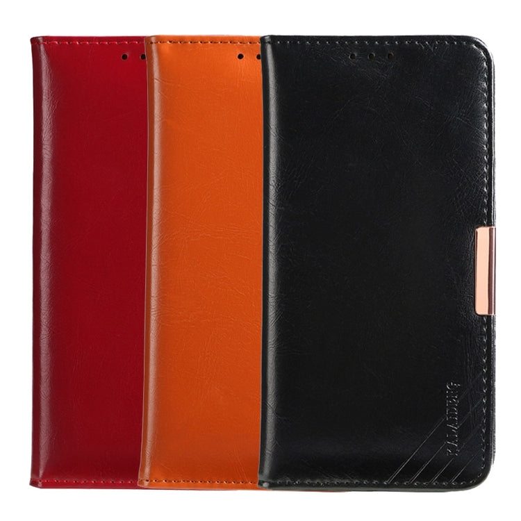 KALAIDENG ROYALE Series for Galaxy Note 8 TPU Magnetic Horizontal Flip Genuine Leather Case with Card Slots & Holder (Brown)