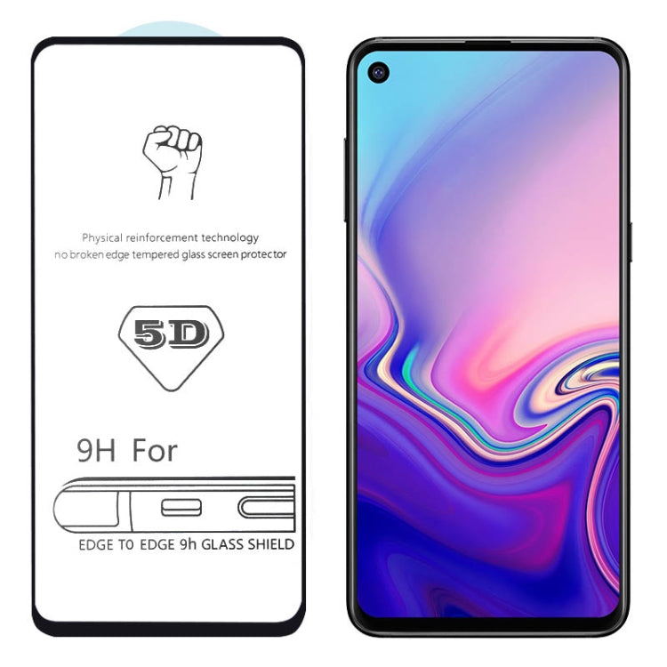 9H 5D Full Glue Full Screen Tempered Glass Film for Galaxy A8s