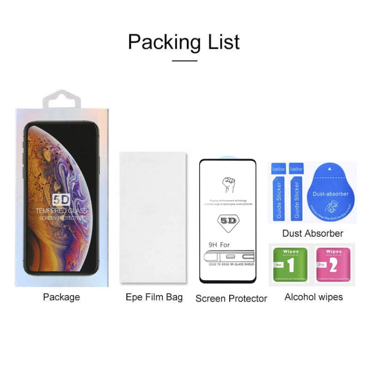9H 5D Full Glue Full Screen Tempered Glass Film for Galaxy A8s