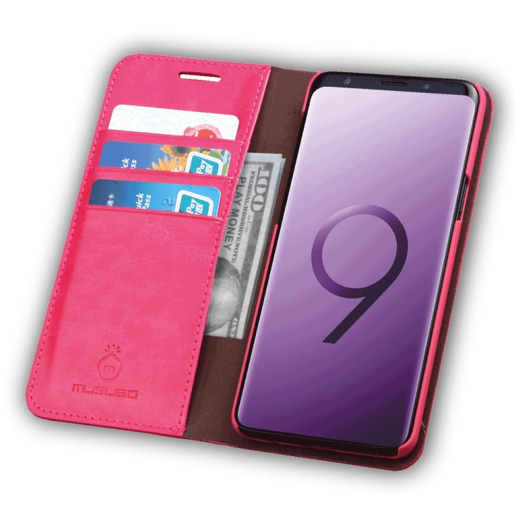 MUSUBO S3 Crazy Horse Texture Horizontal Flip PU Leather Case for Galaxy S9, with Card Slots & Wallet