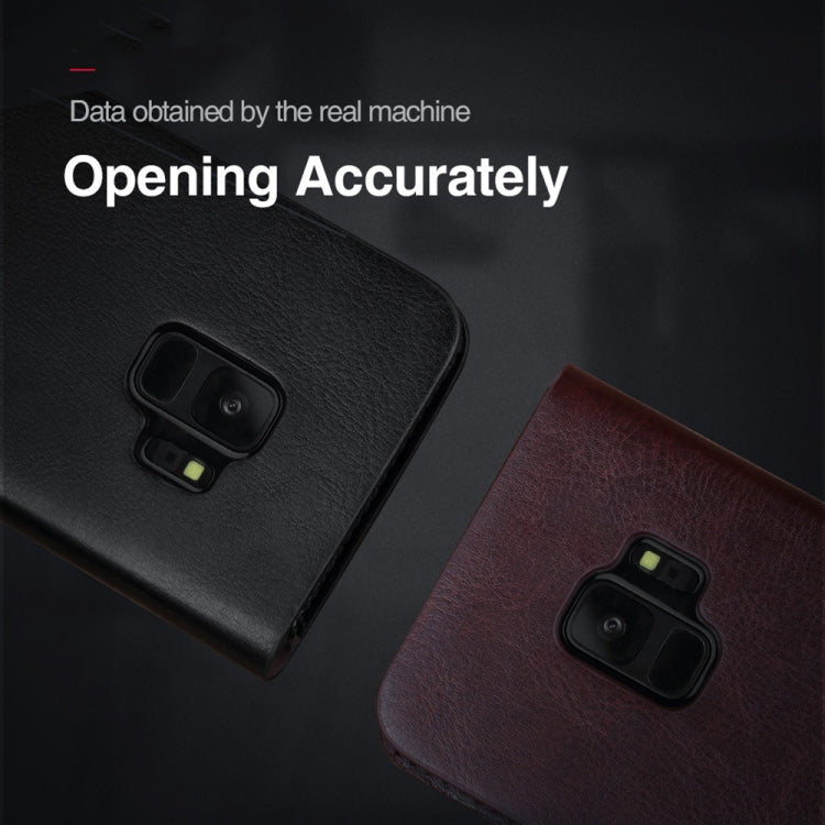 MUSUBO S3 Crazy Horse Texture Horizontal Flip PU Leather Case for Galaxy S9, with Card Slots & Wallet