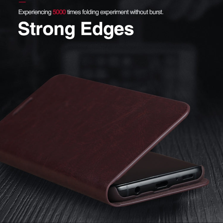 MUSUBO S3 Crazy Horse Texture Horizontal Flip PU Leather Case for Galaxy S9, with Card Slots & Wallet