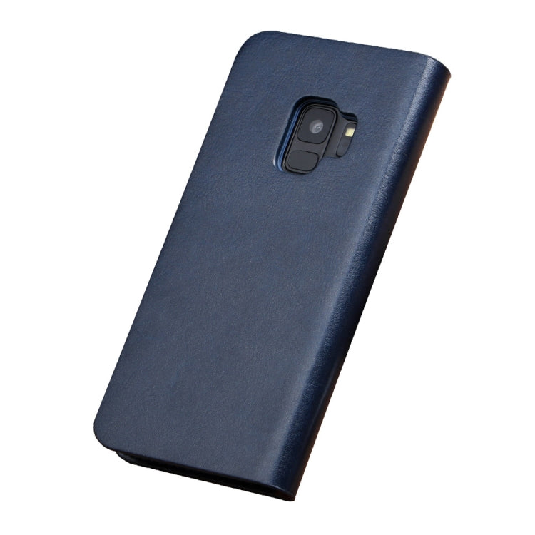 MUSUBO S3 Crazy Horse Texture Horizontal Flip PU Leather Case for Galaxy S9+, with Card Slots & Wallet