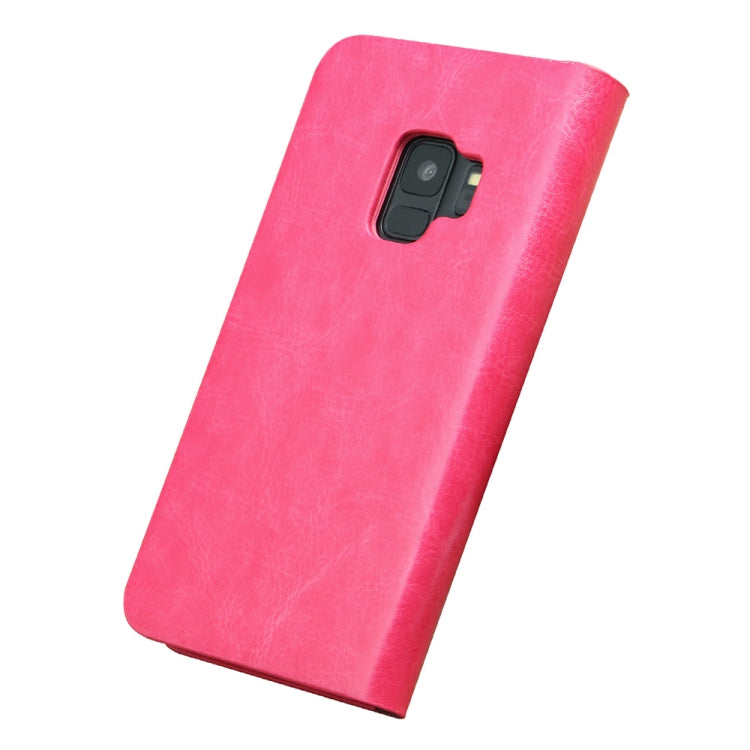 MUSUBO S3 Crazy Horse Texture Horizontal Flip PU Leather Case for Galaxy S9+, with Card Slots & Wallet