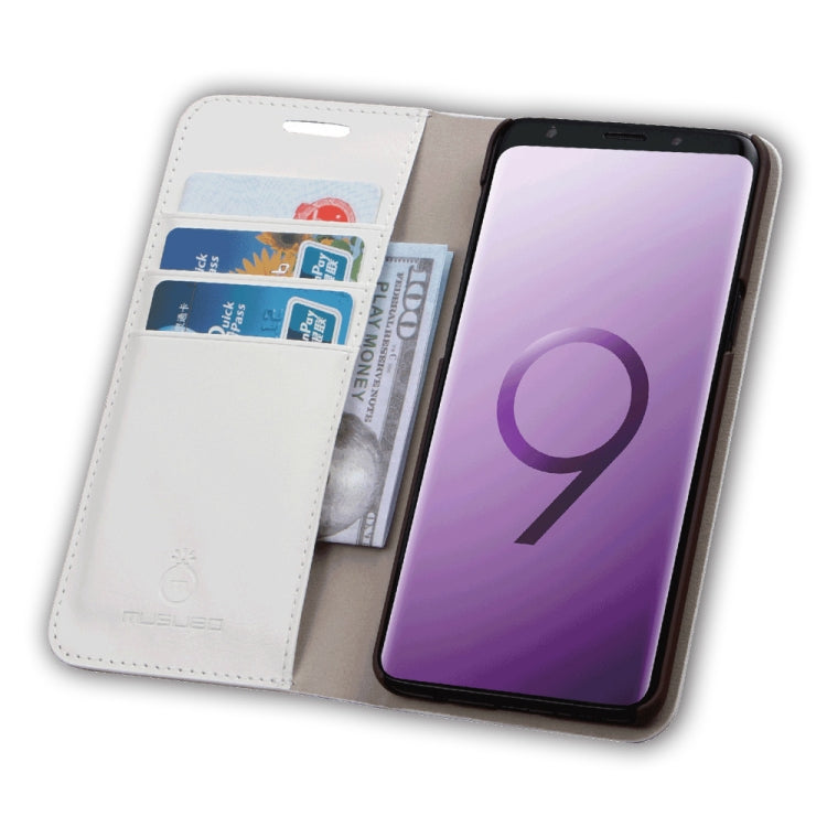 MUSUBO S3 Crazy Horse Texture Horizontal Flip PU Leather Case for Galaxy S9+, with Card Slots & Wallet