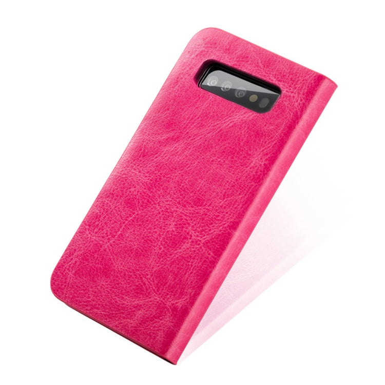 MUSUBO S3 Crazy Horse Texture Horizontal Flip PU Leather Case for Galaxy S10+, with Card Slots & Wallet