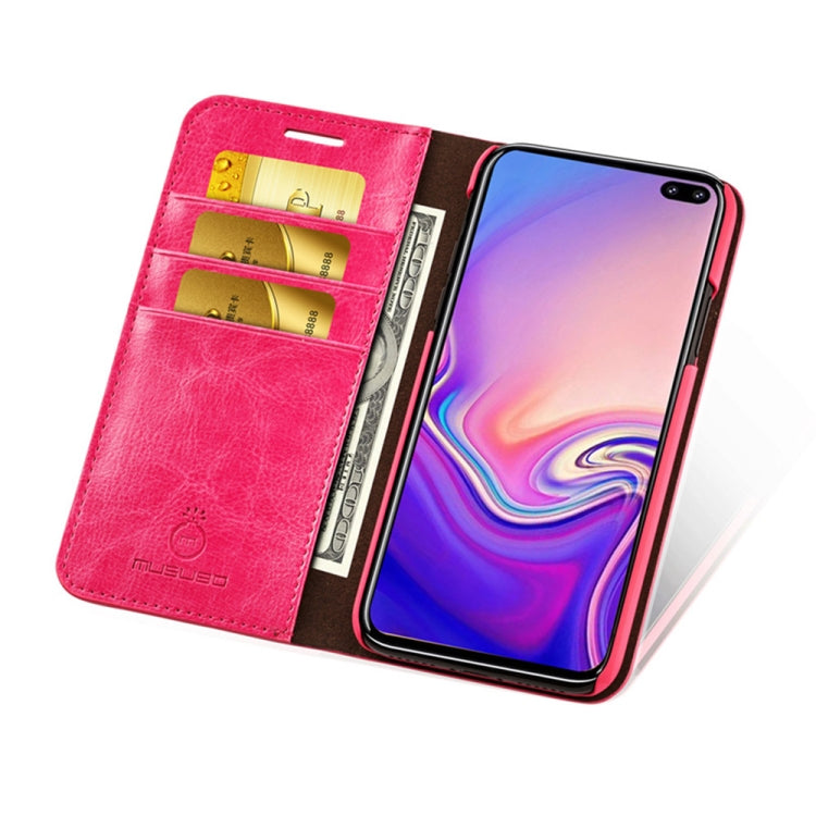 MUSUBO S3 Crazy Horse Texture Horizontal Flip PU Leather Case for Galaxy S10e, with Card Slots & Wallet