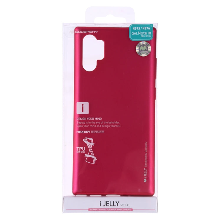 GOOSPERY i-JELLY TPU Shockproof and Scratch Case for Galaxy Note 10+