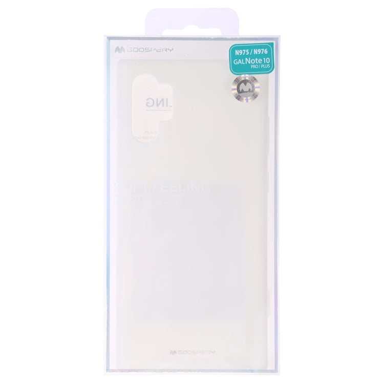 GOOSPERY SF JELLY TPU Shockproof and Scratch Case for Galaxy Note 10+