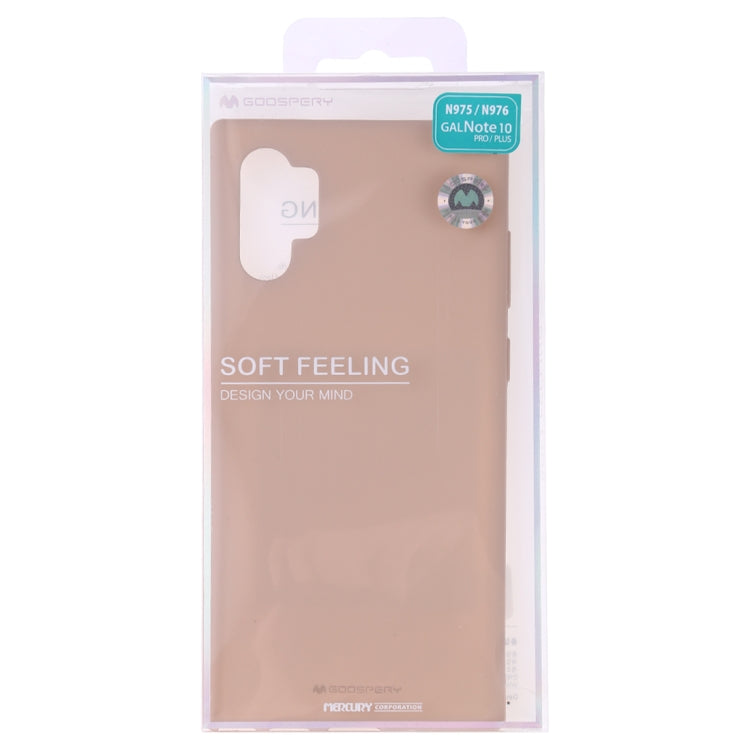 GOOSPERY SF JELLY TPU Shockproof and Scratch Case for Galaxy Note 10+