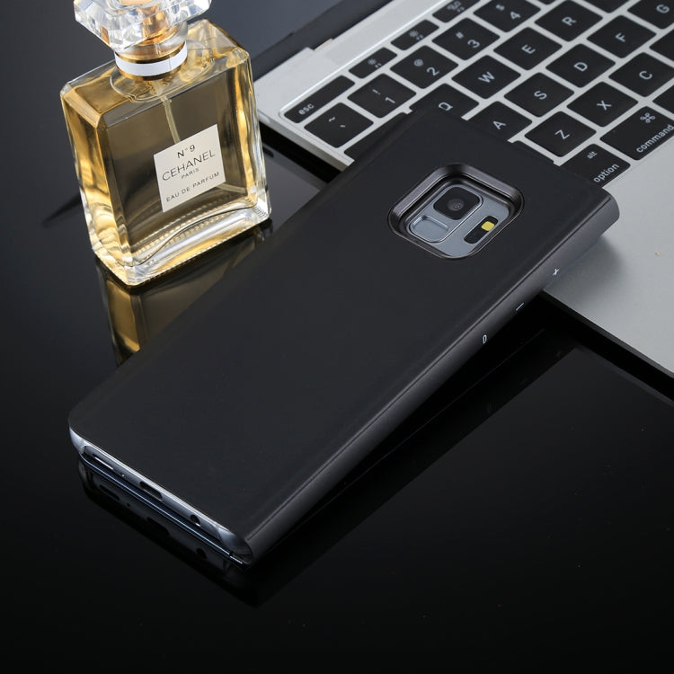 For Galaxy S9 PU Electroplating Mirror Horizontal Flip Leather Case with Holder