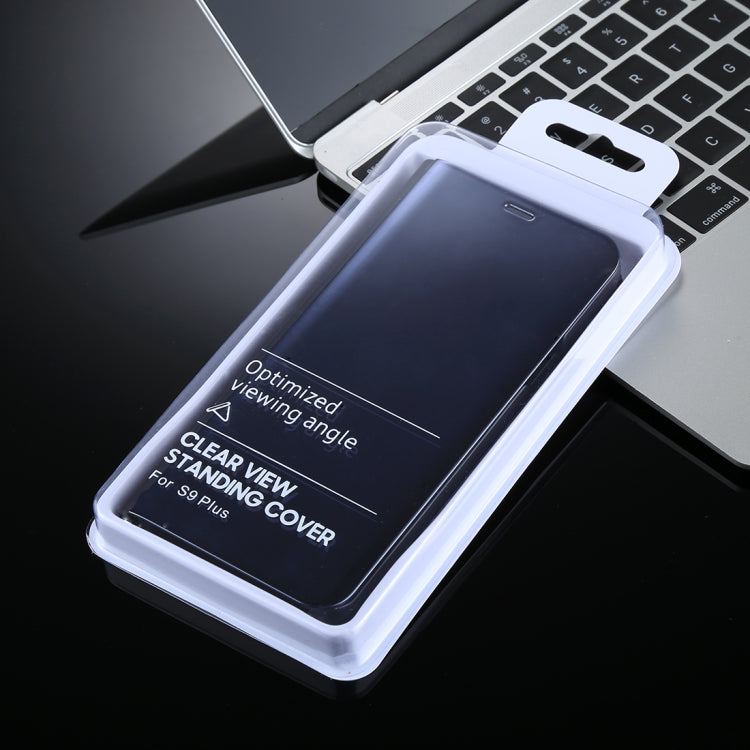 For Galaxy S9 PU Electroplating Mirror Horizontal Flip Leather Case with Holder