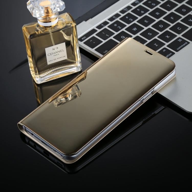 For Galaxy S9 PU Electroplating Mirror Horizontal Flip Leather Case with Holder