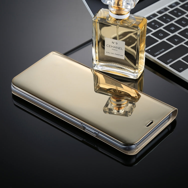 For Galaxy S9 PU Electroplating Mirror Horizontal Flip Leather Case with Holder
