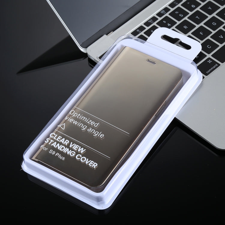For Galaxy S9 PU Electroplating Mirror Horizontal Flip Leather Case with Holder
