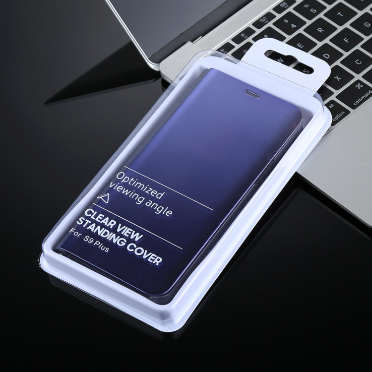 For Galaxy S9 PU Electroplating Mirror Horizontal Flip Leather Case with Holder