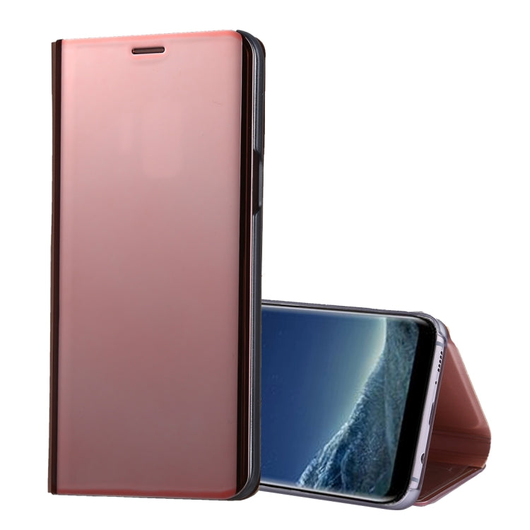 For Galaxy S9 PU Electroplating Mirror Horizontal Flip Leather Case with Holder