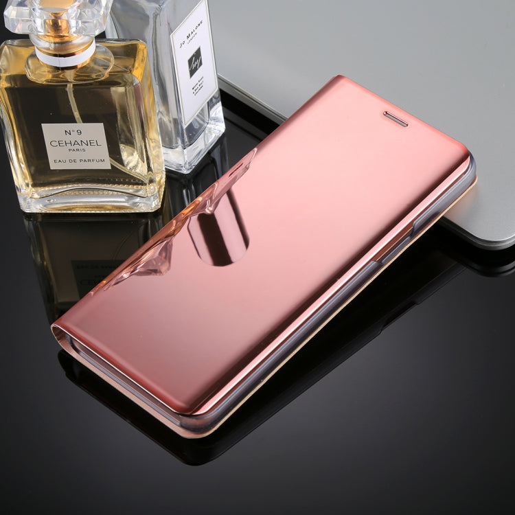 For Galaxy S9 PU Electroplating Mirror Horizontal Flip Leather Case with Holder