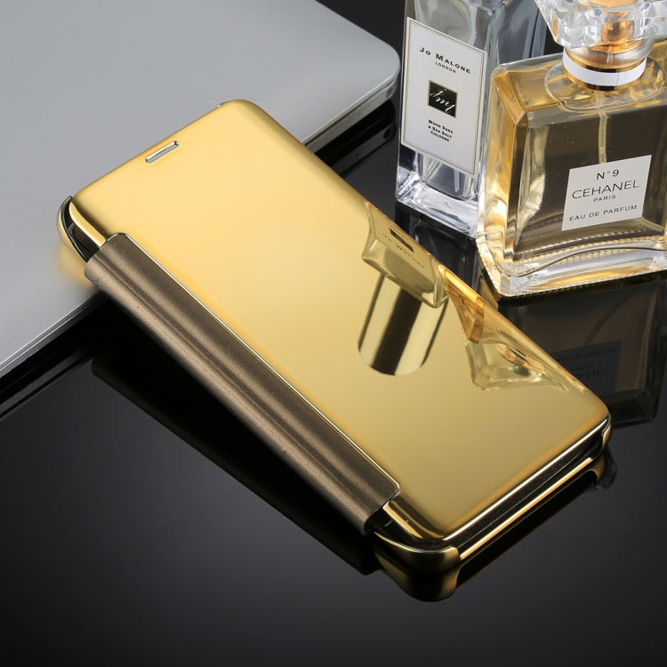 For Galaxy S9+ Electroplating Mirror Horizontal Flip Leather Case