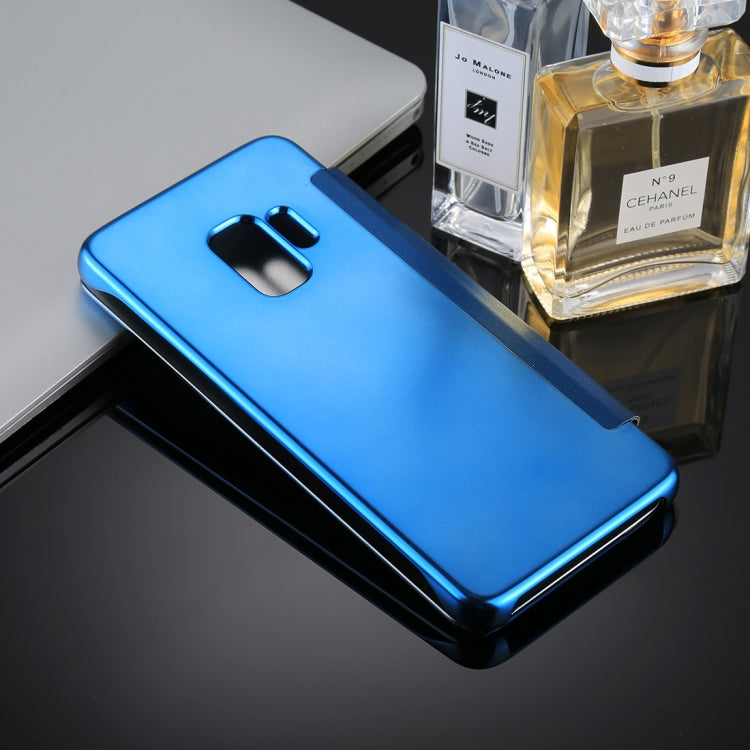 For Galaxy S9+ Electroplating Mirror Horizontal Flip Leather Case