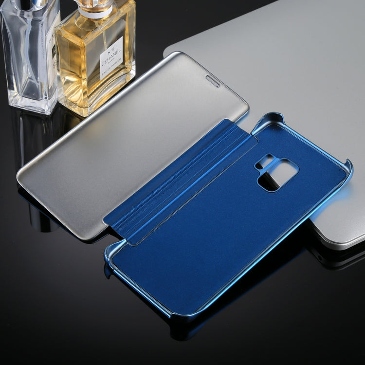 For Galaxy S9+ Electroplating Mirror Horizontal Flip Leather Case