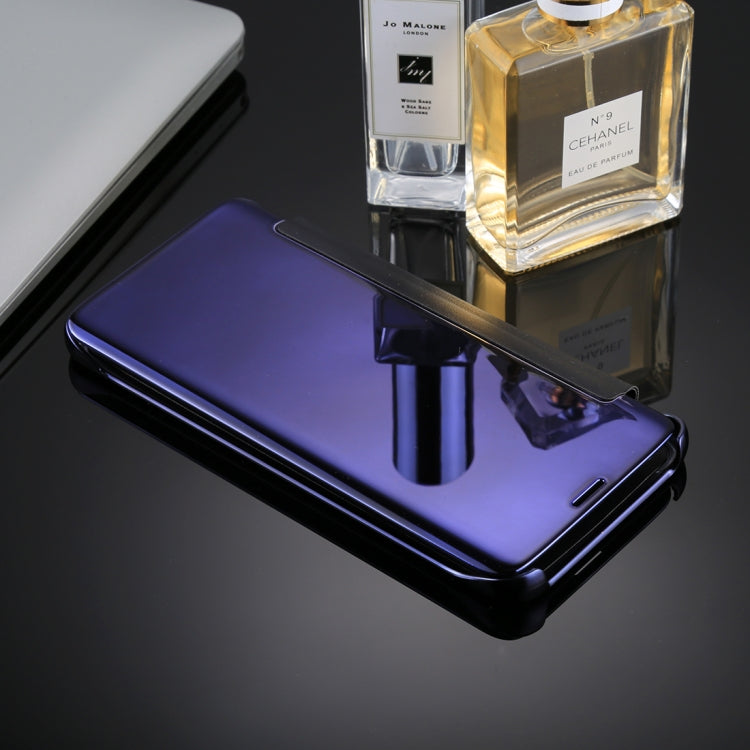 For Galaxy S9+ Electroplating Mirror Horizontal Flip Leather Case