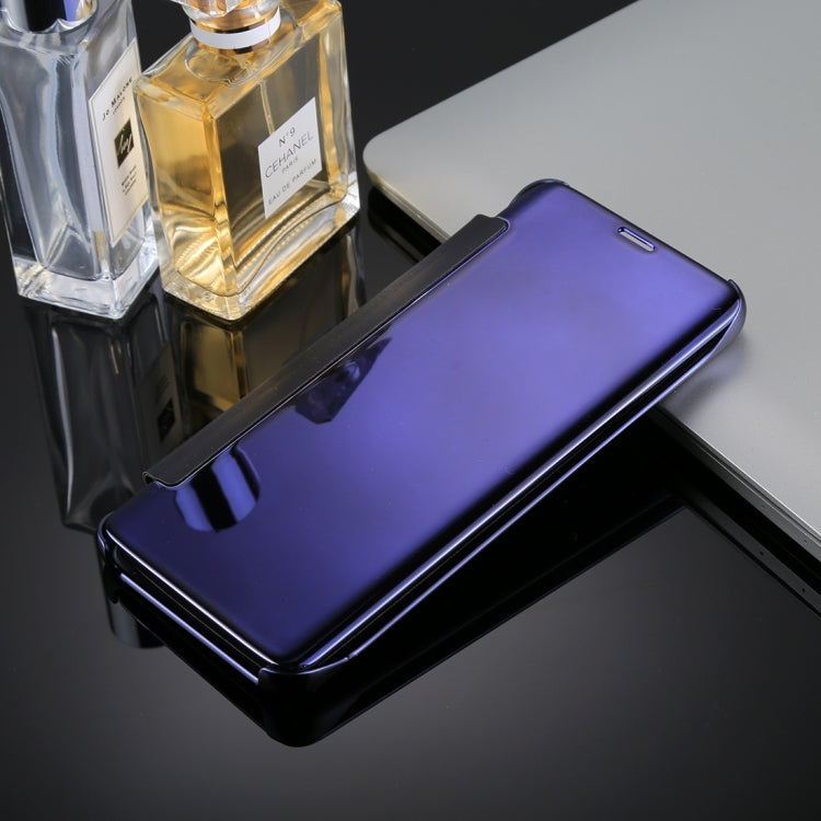 For Galaxy S9+ Electroplating Mirror Horizontal Flip Leather Case