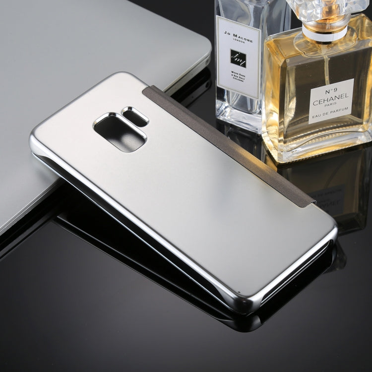 For Galaxy S9+ Electroplating Mirror Horizontal Flip Leather Case
