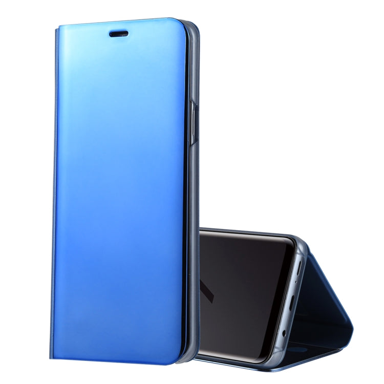 For Galaxy S9+ PU Electroplating Mirror Horizontal Flip Leather Case with Holder