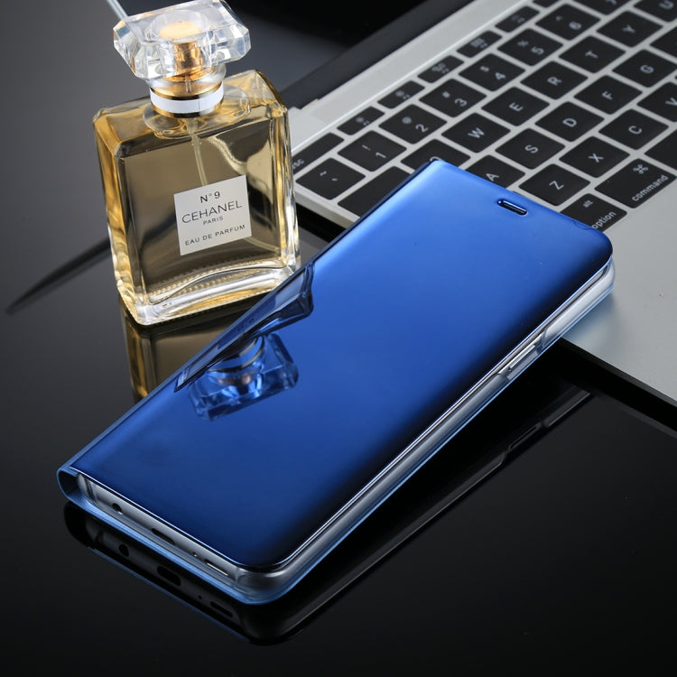 For Galaxy S9+ PU Electroplating Mirror Horizontal Flip Leather Case with Holder