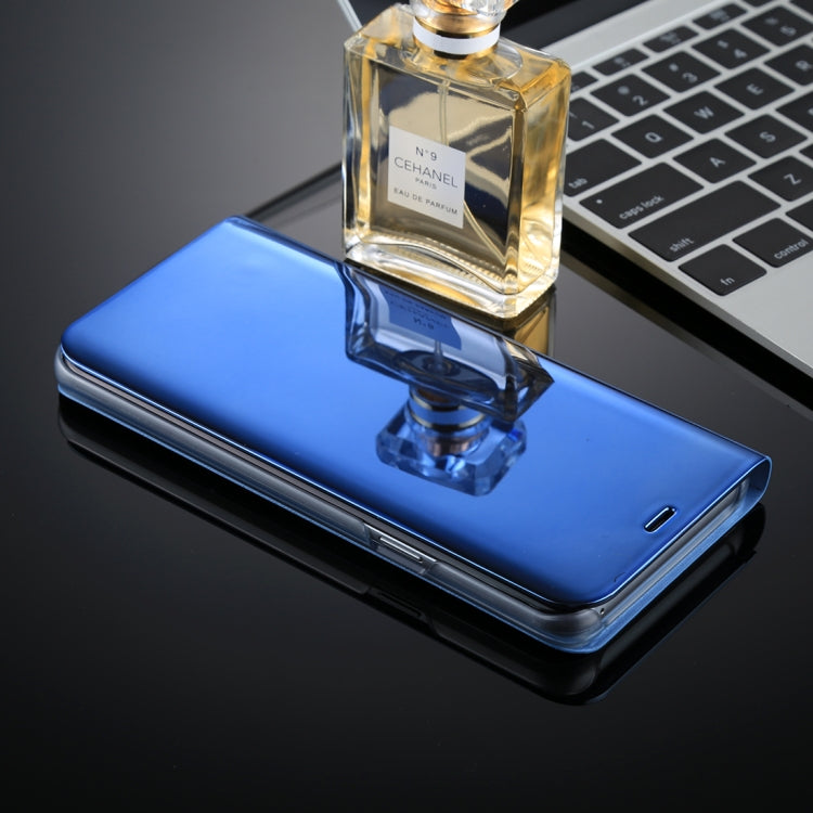 For Galaxy S9+ PU Electroplating Mirror Horizontal Flip Leather Case with Holder