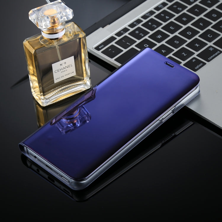 For Galaxy S9+ PU Electroplating Mirror Horizontal Flip Leather Case with Holder