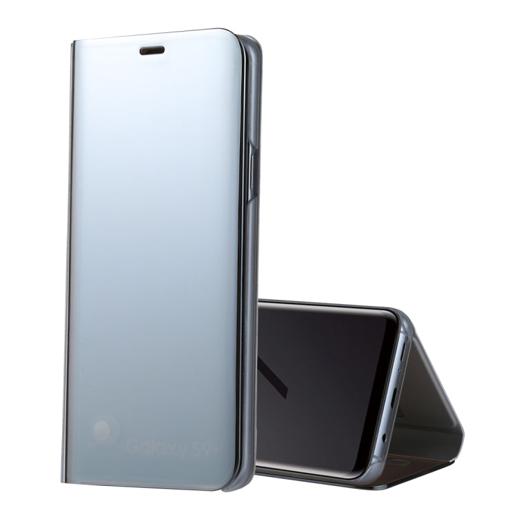 For Galaxy S9+ PU Electroplating Mirror Horizontal Flip Leather Case with Holder