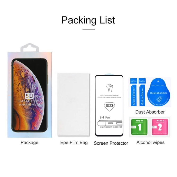 9H 5D Full Glue Full Screen Tempered Glass Film for Galaxy A60