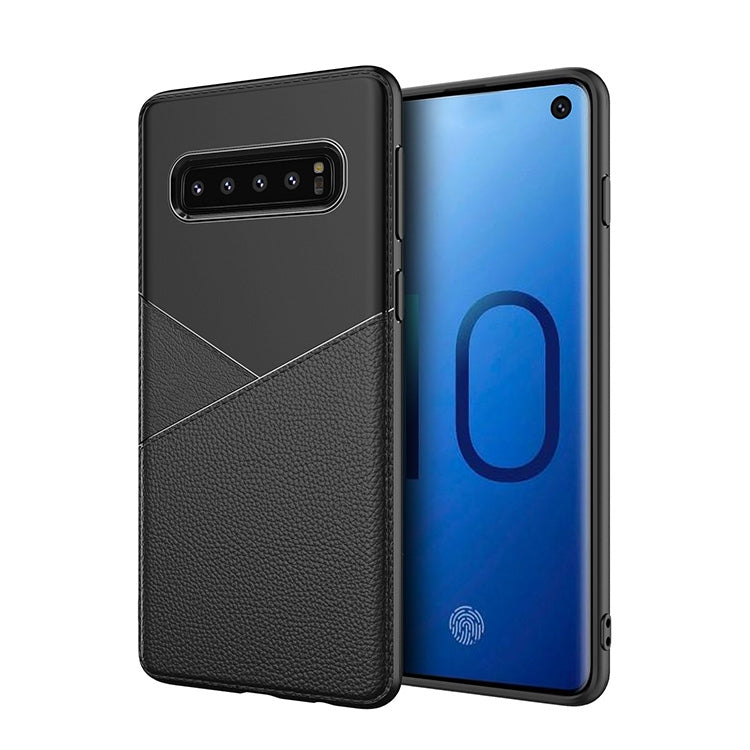 Ultra-thin Shockproof Soft TPU + Leather Case for Galaxy S10+