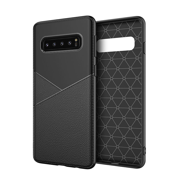 Ultra-thin Shockproof Soft TPU + Leather Case for Galaxy S10e
