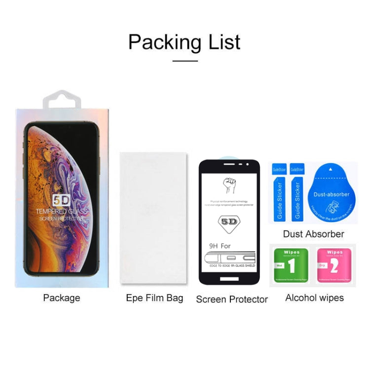 9H 5D Full Glue Full Screen Tempered Glass Film for Galaxy J2 Core