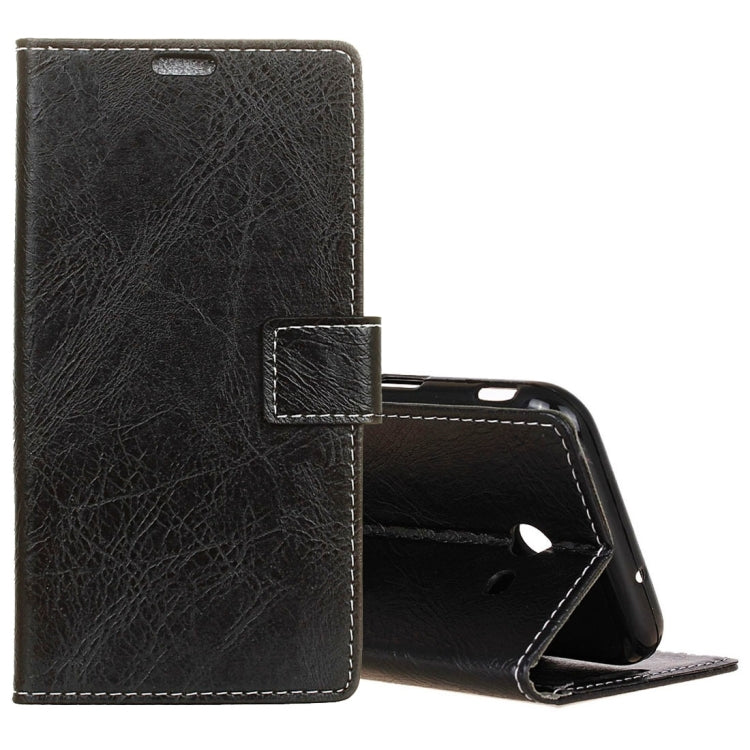 For Galaxy J7 V Retro Crazy Horse Texture Horizontal Flip Leather Case with Holder & Card Slots & Wallet & Photo Frame
