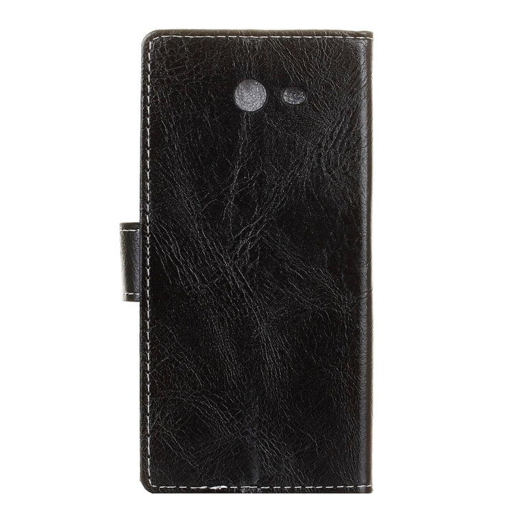 For Galaxy J7 V Retro Crazy Horse Texture Horizontal Flip Leather Case with Holder & Card Slots & Wallet & Photo Frame